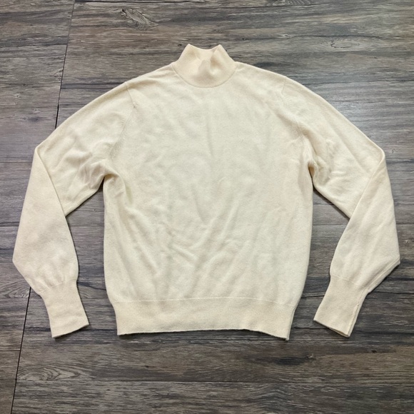Burberry's 100% Cashmere Mock Neck Sweater Sz S